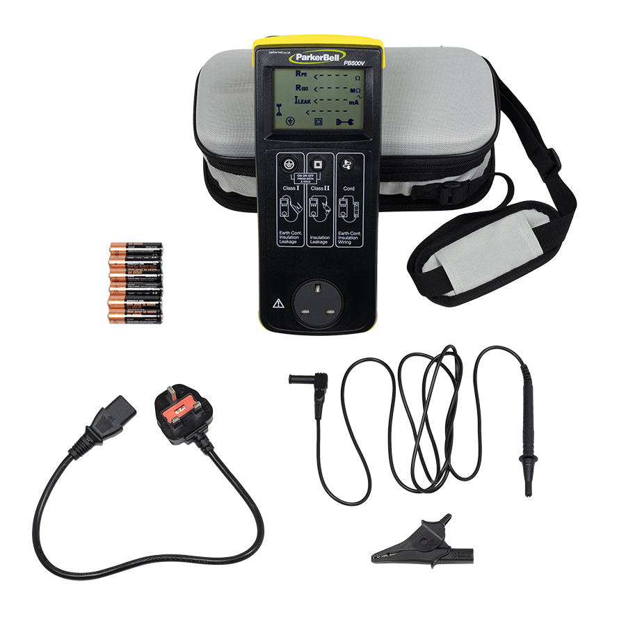 PAT Testing London engineer carrying portable appliance tester and labels