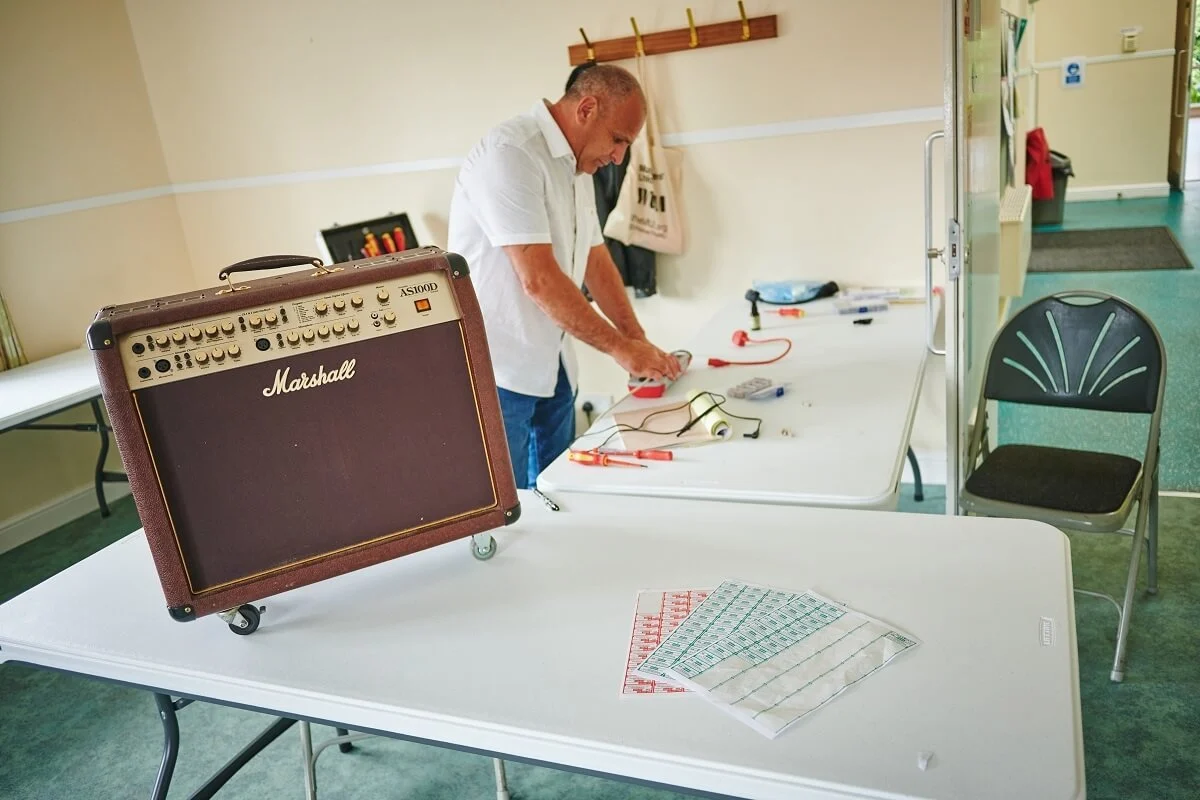 PAT Testing London - office appliances and extension leads being tested